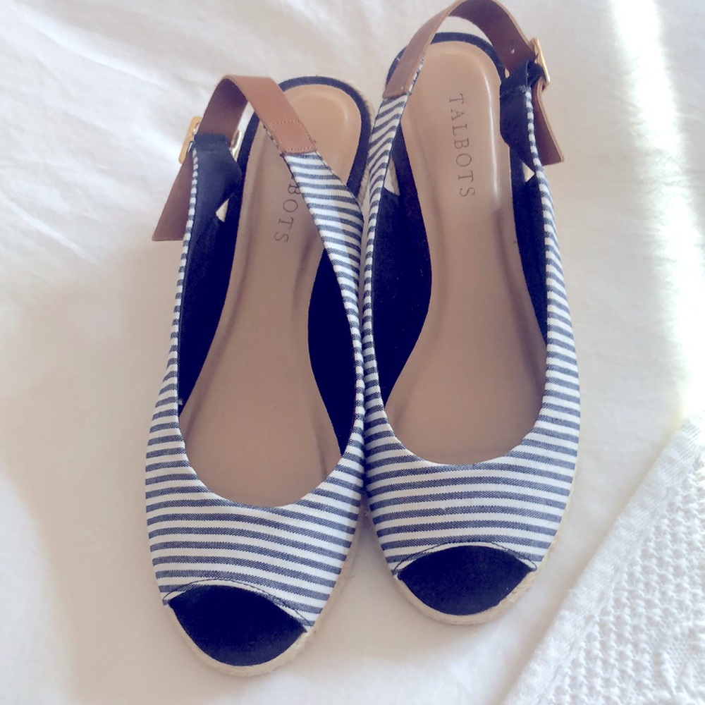 Talbots open toe espadrille